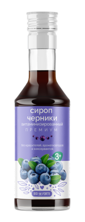 фото упаковки Сироп Черника Bioforte