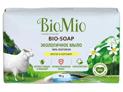 фото упаковки BioMio Мыло туалетное экологичное