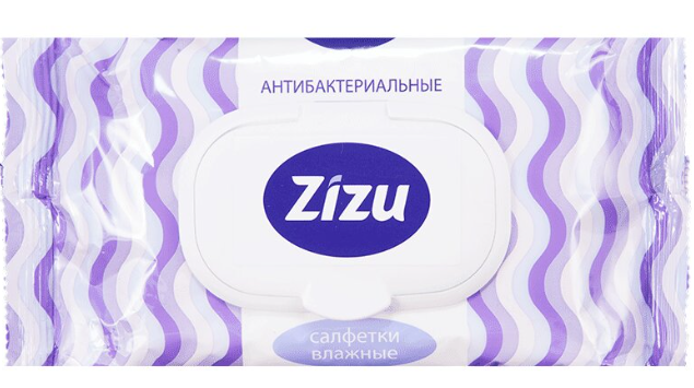 фото упаковки Zizu салфетки влажные антибактериальные