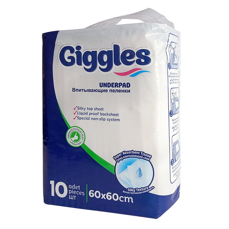 фото упаковки Giggles Пеленки впитывающие для взрослых