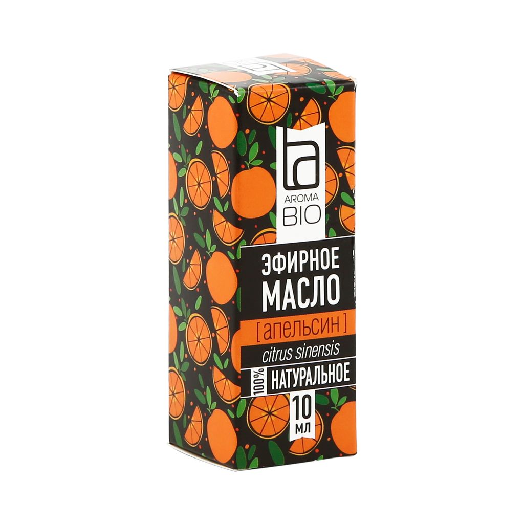 фото упаковки AromaBio Масло эфирное Апельсин
