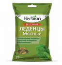 Herbion леденцы без сахара, 2.5 г, со вкусом мяты, 25 шт.
