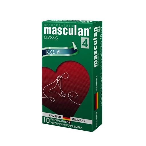 Презервативы Masculan Classic 4, презервативы, увеличенного размера, 10 шт.