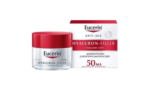 Eucerin Hyaluron-Filler Volume-lift крем дневной spf 15, крем для лица, для нормальной и комбинированной кожи, 50 мл, 1 шт.