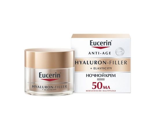 Eucerin Гиалурон Филлер Elasticity крем ночной, крем для лица, 50 мл, 1 шт.