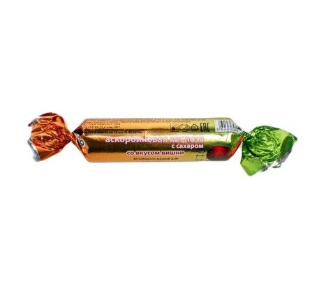 Аскорбиновая кислота с сахаром Эко, таблетки, вишня, 10 шт.