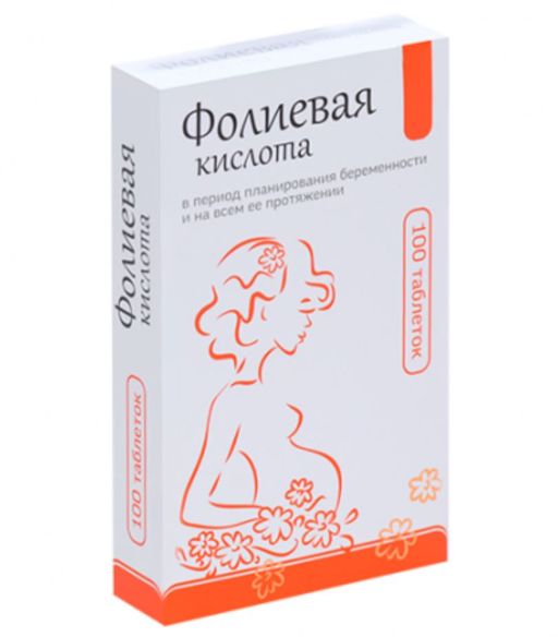 Фолиевая Кислота (БАД), таблетки, 100 шт.