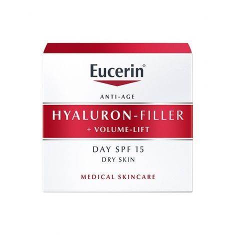 Eucerin Hyaluron-Filler Volume-lift крем дневной spf 15, крем для лица, для сухой кожи, 50 мл, 1 шт.